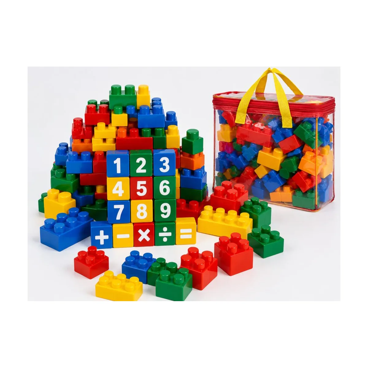 100PCS Kids Educational Building Block 100PCS kids building blocks educational number cubes set