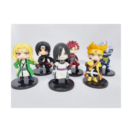 6-Piece Naruto Shippuden Chibi Figure Set