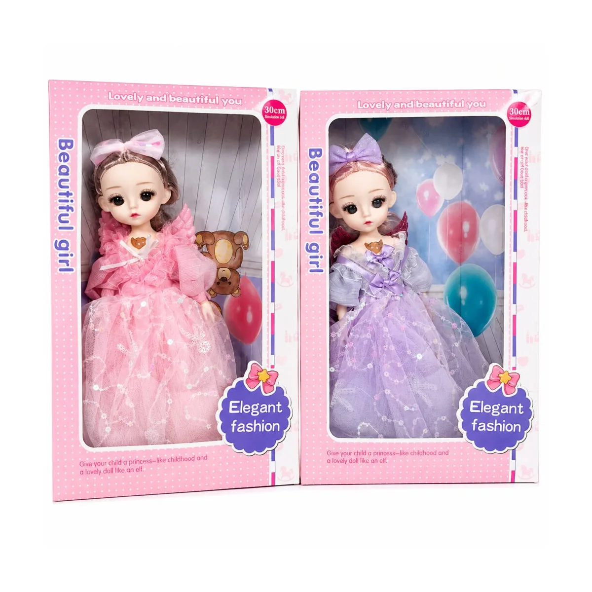 30cm Princess Fashion Doll with Real Clothes – Assorted Colours 30cm Fashion Doll Kenya
