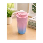 500ML gradient travel coffee and water mug with carry strap