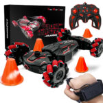 Remote and Watch-Controlled Stunt Car with Smoke