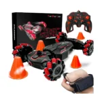 Remote and Watch-Controlled Stunt Car with Smoke – remote control car