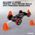 Remote and Watch-Controlled Stunt Car with Smoke - Image 2