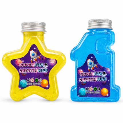 Super Fun Crystal Slime Toy in Assorted Bottle Shapes