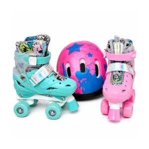 Colorful kids’ roller skating set for Outdoor Play