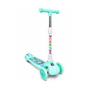 Cute mint kids’ scooter on white for 1–3 Years