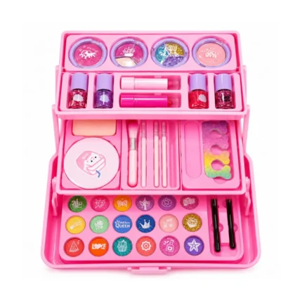 Non-Toxic Girls Makeup Kit with Brush and Eyeshadow
