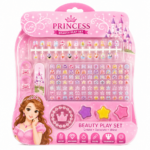 Princess beauty play set with colourful press-on nails, gem stickers, rings, nail file and beauty accessories for kids available at Totoland Toys Kenya