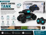 Rechargeable remote control tank with water bomb launcher and controller