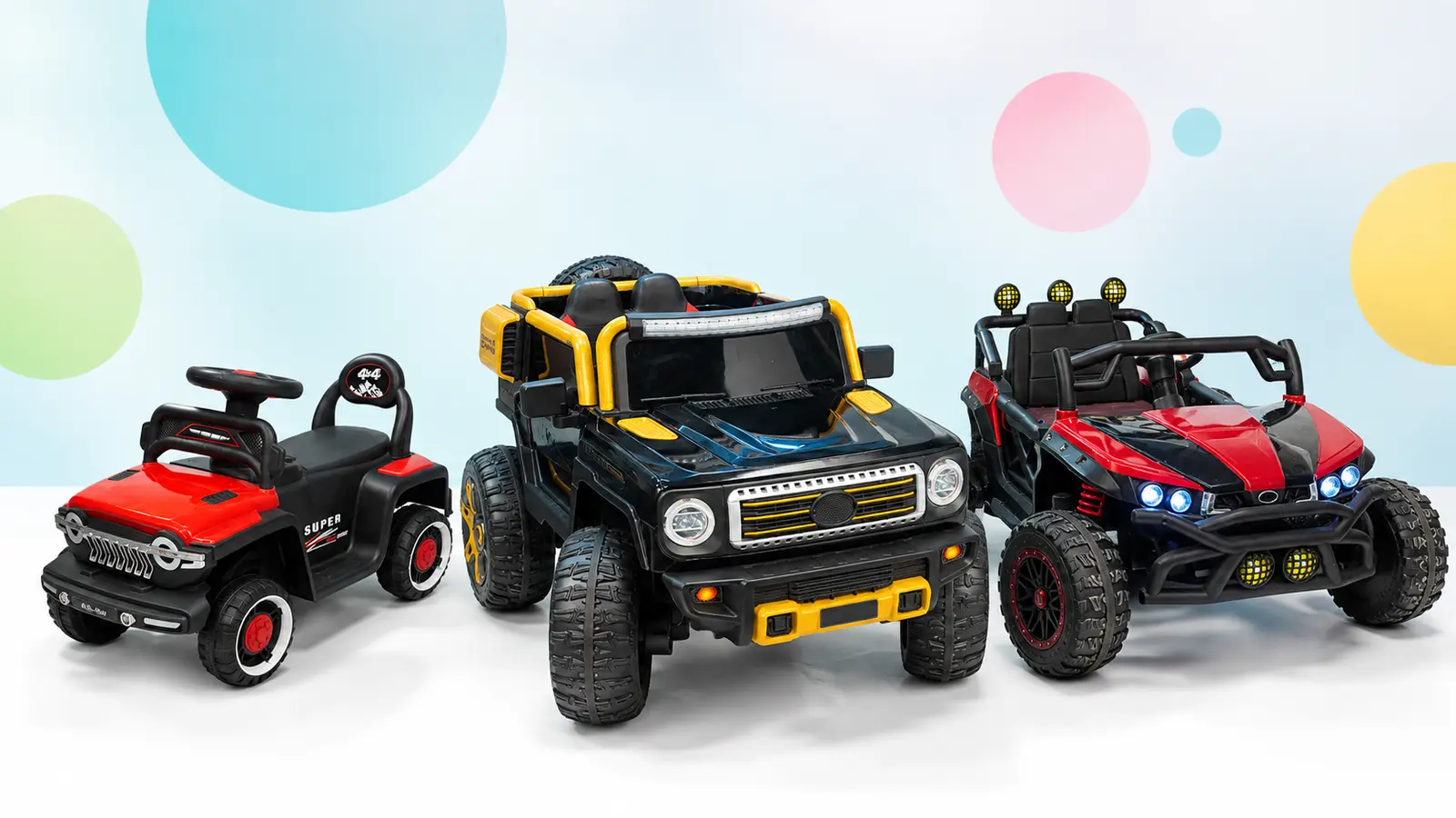 Kids’ electric ride-on cars featured in the Totoland Toys buying guide