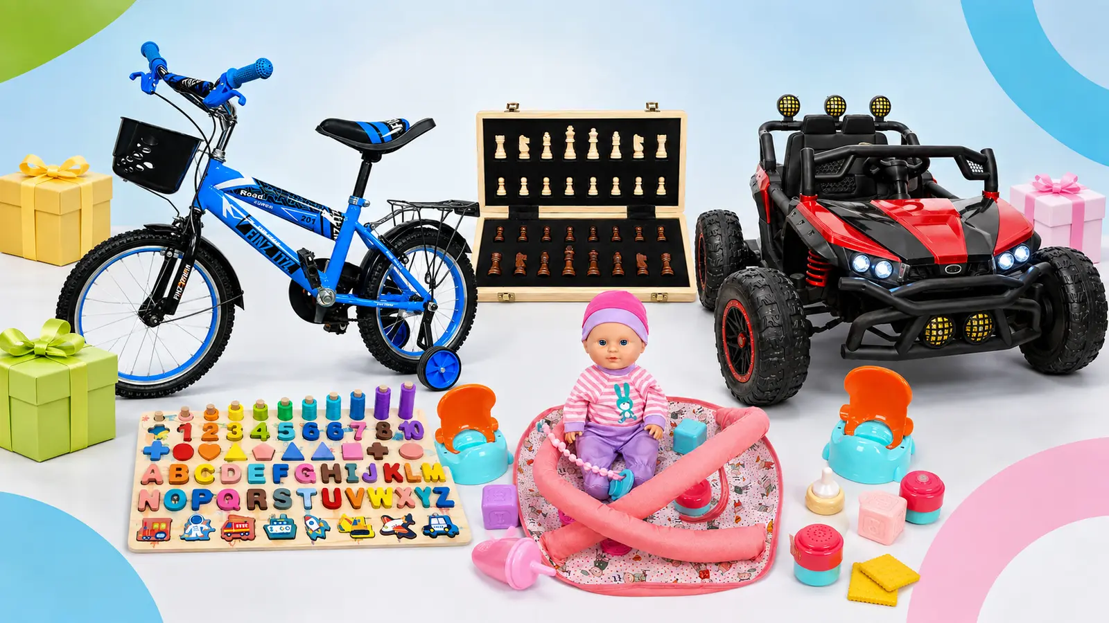 Toy gifts for kids in Kenya for different ages and interests