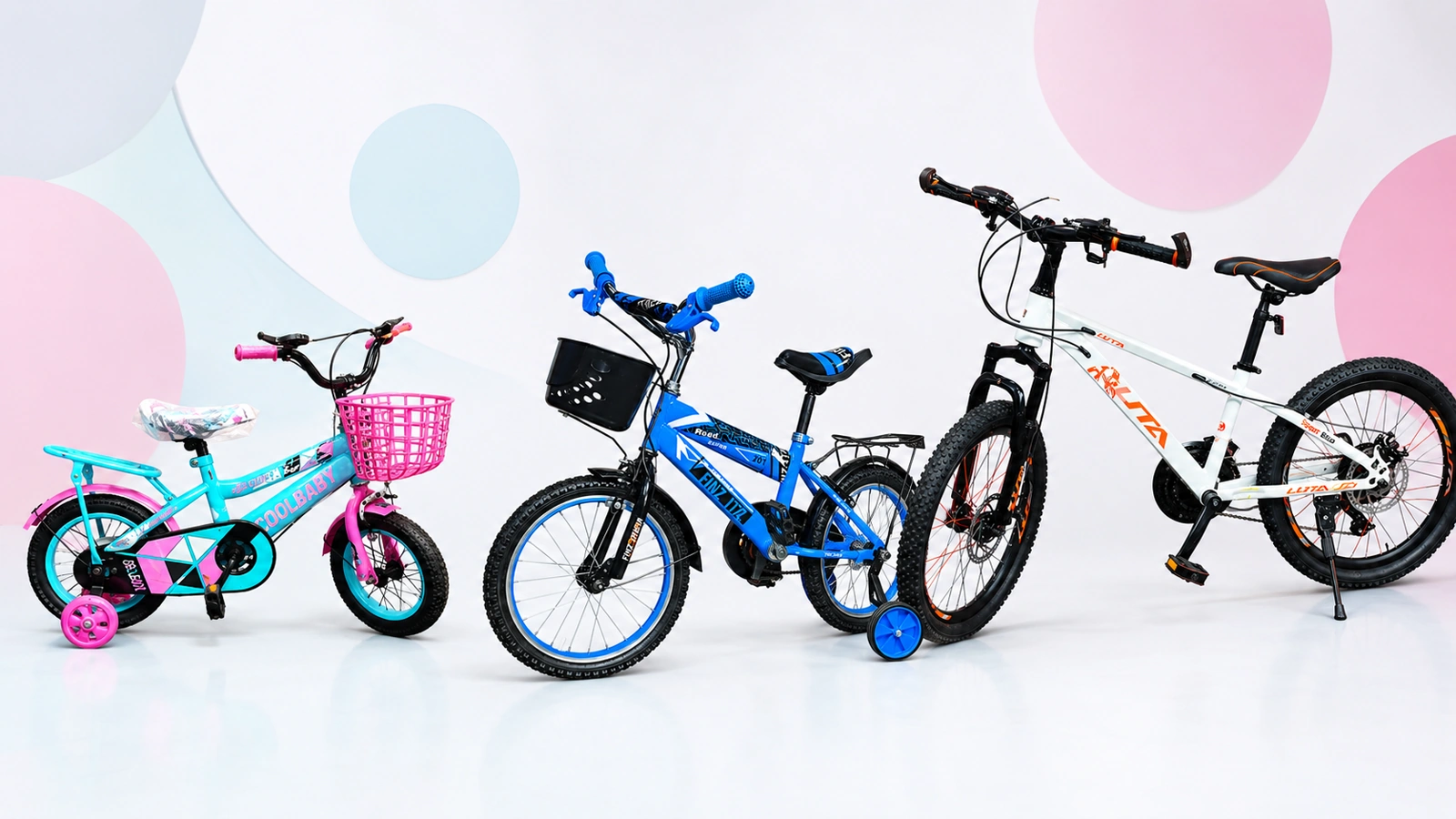 Kids bikes in Kenya in 12-inch, 16-inch and 20-inch sizes