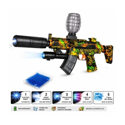 Kids Electric Gel Gun – Rechargeable Hydro Gel Blaster with Mist & Light product image