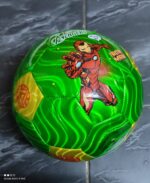 Colourful themed kids football for indoor and outdoor recreational play