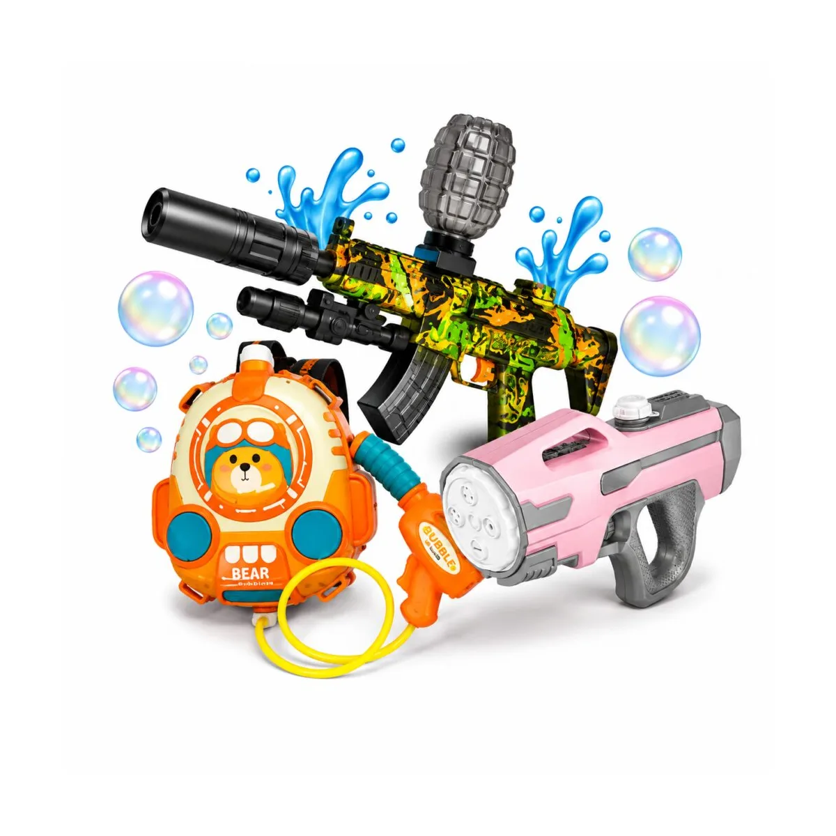 Water, bubble and blaster toys for kids at Totoland Toys Kenya